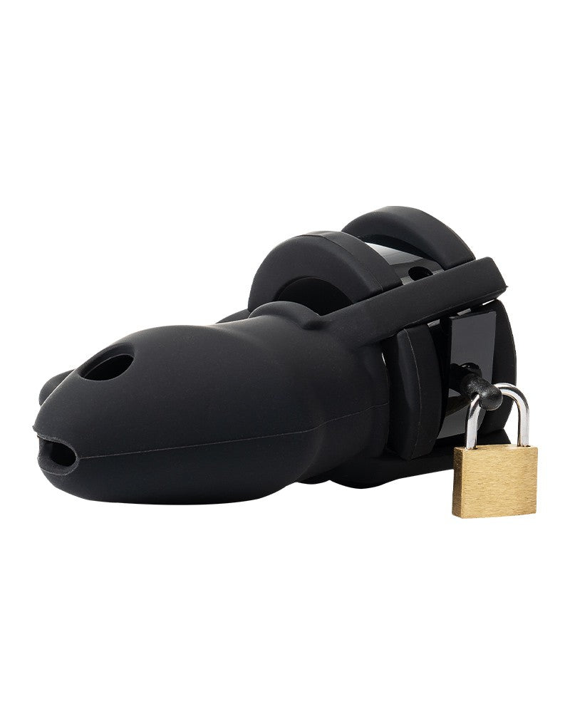 Rimba Toys - P-Cage PC05 - Siliconen Kuisheidskooi - Peniskooi - Chastity - Zwart-Laced-up.nl