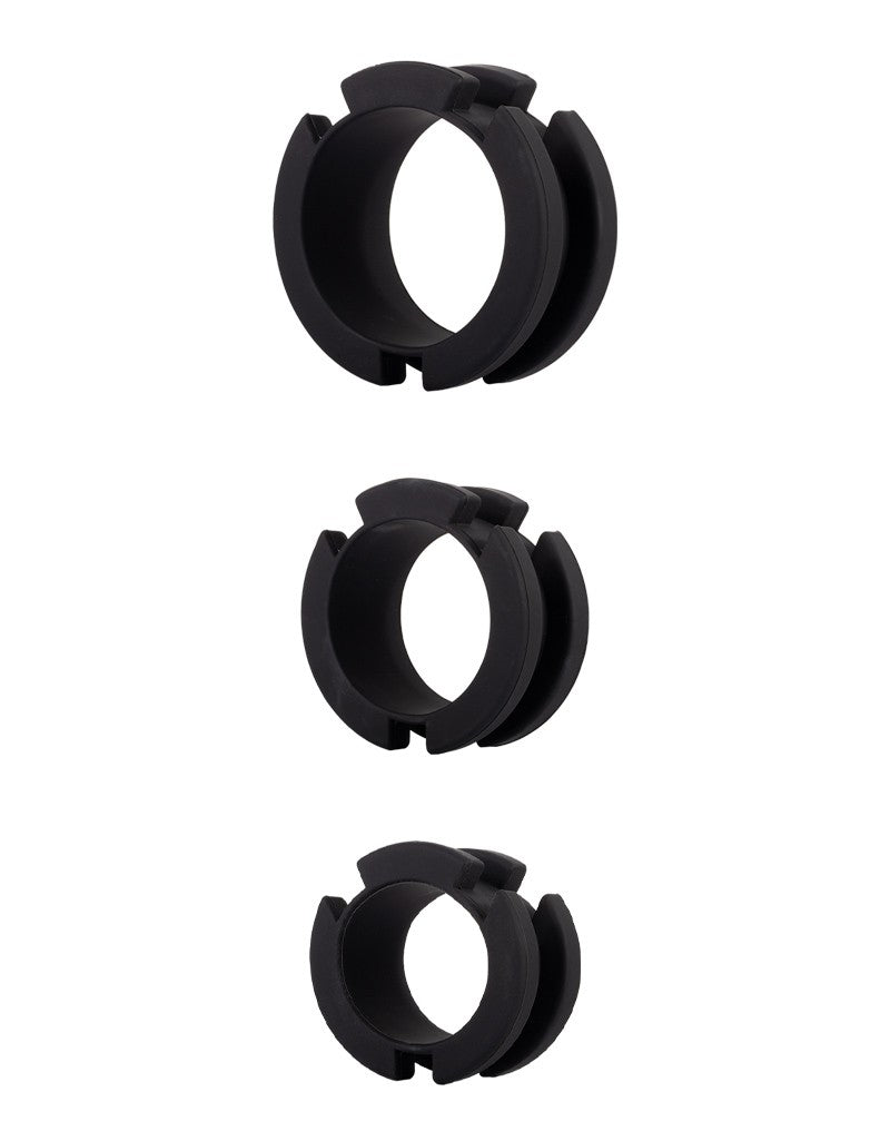 Rimba Toys - P-Cage PC05 - Siliconen Kuisheidskooi - Peniskooi - Chastity - Zwart-Laced-up.nl