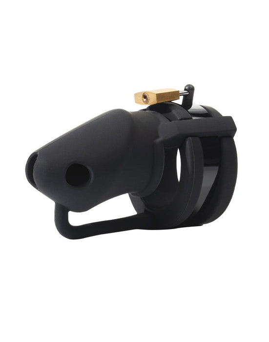 Rimba Toys - P-Cage PC05 - Siliconen Kuisheidskooi - Peniskooi - Chastity - Zwart-Laced-up.nl