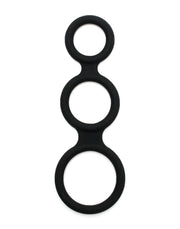 Rimba - Triple Cockring - Zwart-Laced-up.nl