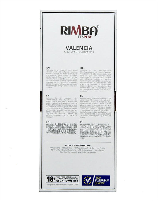 Rimba - Valencia - Mini Wand Vibrator - Paars-Laced-up.nl