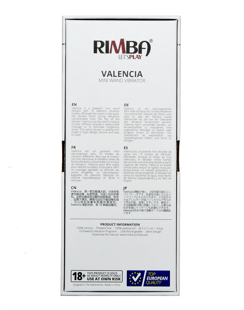 Rimba - Valencia - Mini Wand Vibrator - Roze-Laced-up.nl