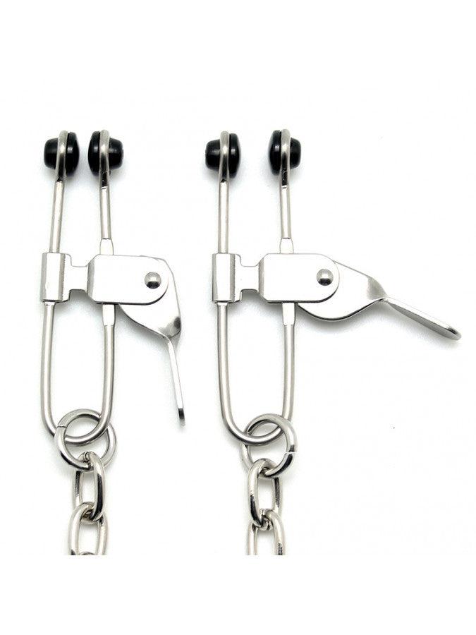 Rimba - Adjustable Nipple Clamps with Chain and Lever Clamps - Laced-up.nl