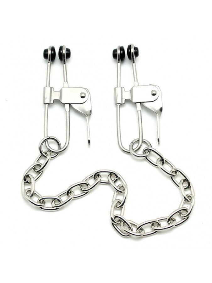 Rimba - Adjustable Nipple Clamps with Chain and Lever Clamps-Laced-up.nl