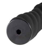 Rimba - Verwisselbare Dildo voor Strap-on - Zwart - Ø3.4 x 16 cm - 160 mm lengte - 34 mm diameter-Laced-up.nl