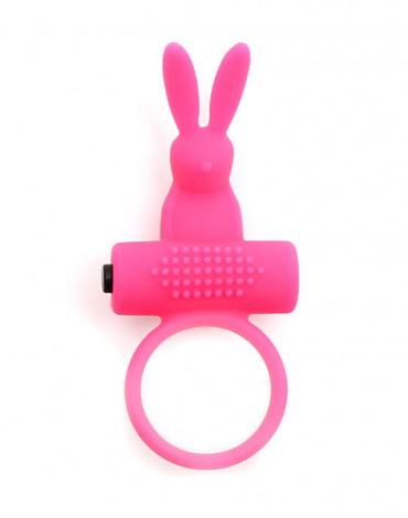 Rimba - Viena - Anillo vibrador con estimulación del clítoris - Rosa-Erotiekvoordeel.nl