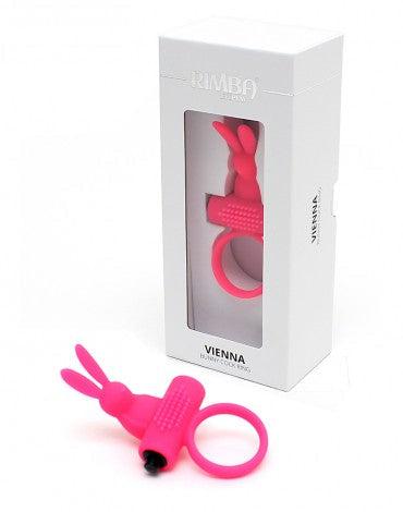 Rimba - Vienna - Vibrerende Cockring Met Clitoris Stimulatie - Roze-Laced-up.nl