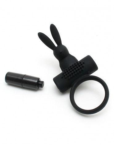Rimba - Vienna - Vibrerende Cockring Met Clitoris Stimulatie - Zwart-Laced-up.nl