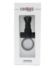 Rimba - Vienna - Vibrerende Cockring Met Clitoris Stimulatie - Zwart-Laced-up.nl