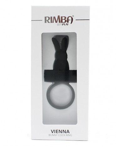 Rimba - Vienna - Vibrerende Cockring Met Clitoris Stimulatie - Zwart-Laced-up.nl