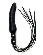 Rimba - Leren Zweep Met Siliconen Dildo-Laced-up.nl