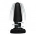Rimmers - Slim R - Gladde Rimming Buttplug met Afstandsbediening - Zwart-Laced-up.nl