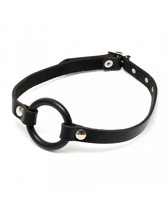 Rimba - Ring gag Van Leer - Zwart-Laced-up.nl