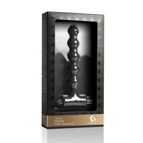 Rocks-off - Petite Sensations Pearl - Vibrerende Buttplug - Zwart-Laced-up.nl