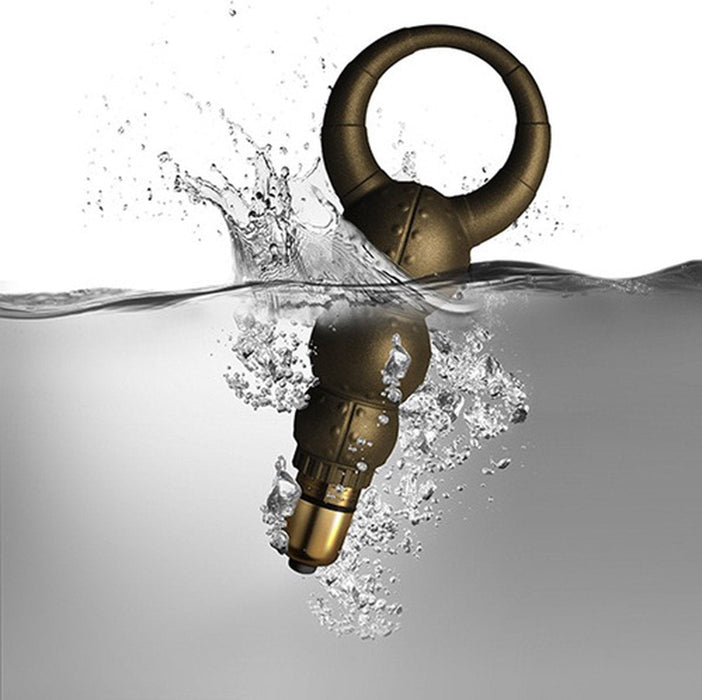 Rocks-off - Poseidon - Vibrerende Cockring met Clitoris Stimulator - 10 snelheden - Brons-Laced-up.nl