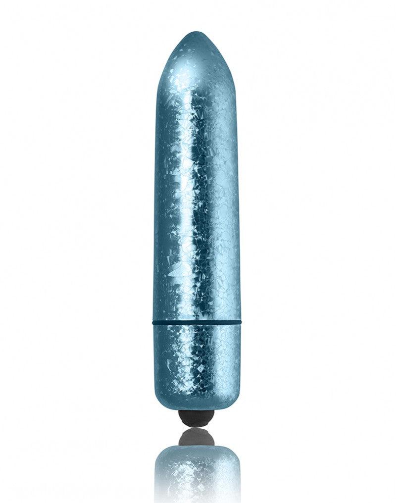 Rocks-off - RO-120MM - Basis Vibrator - Frosted Fleur - Blauw-Laced-up.nl