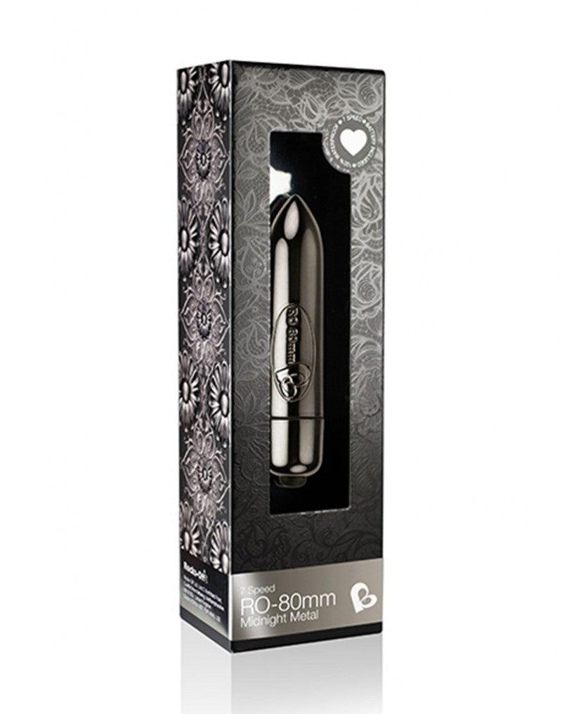 Rocks-off - RO-80MM - Bullet Vibrator - Midnight Metal-Laced-up.nl