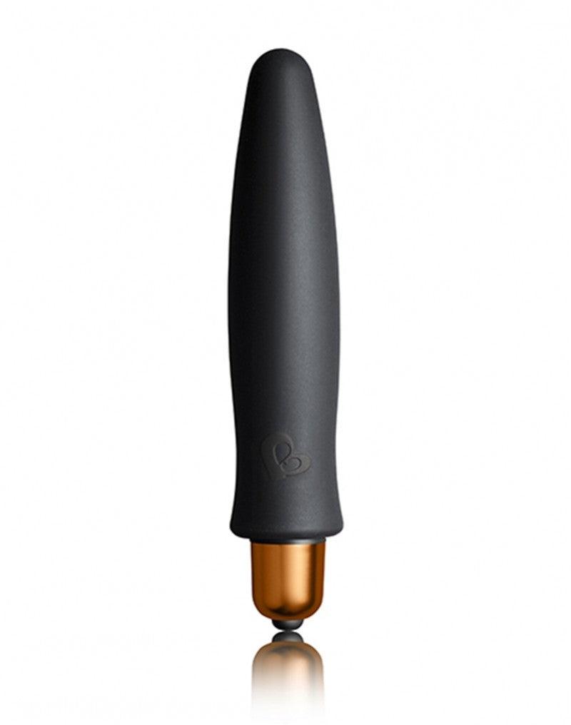 Rocks-off - Truly Dark Desires Set - Mini Vibrator Met Opzetstukken - Zwart/Goud-Laced-up.nl