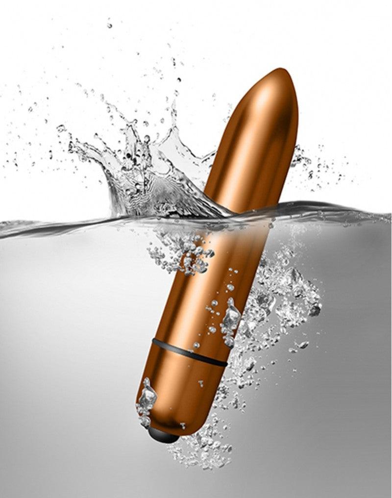 Rocks-off - Truly Dark Desires Set - Mini Vibrator Met Opzetstukken - Zwart/Goud-Laced-up.nl