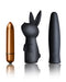 Rocks-off - Truly Dark Desires Set - Mini Vibrator Met Opzetstukken - Zwart/Goud-Erotiekvoordeel.nl