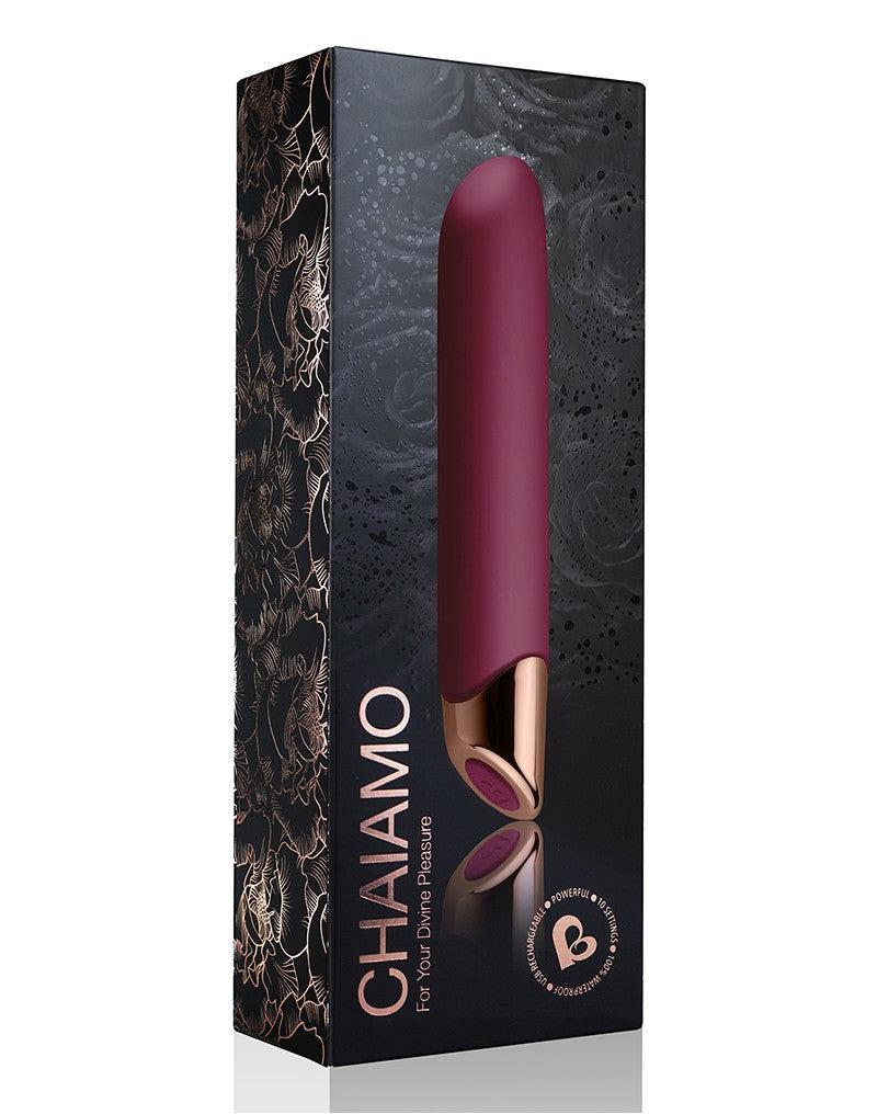 Rocks-off - Chaiamo - Mini Vibrator - Bordeaux Rood-Laced-up.nl