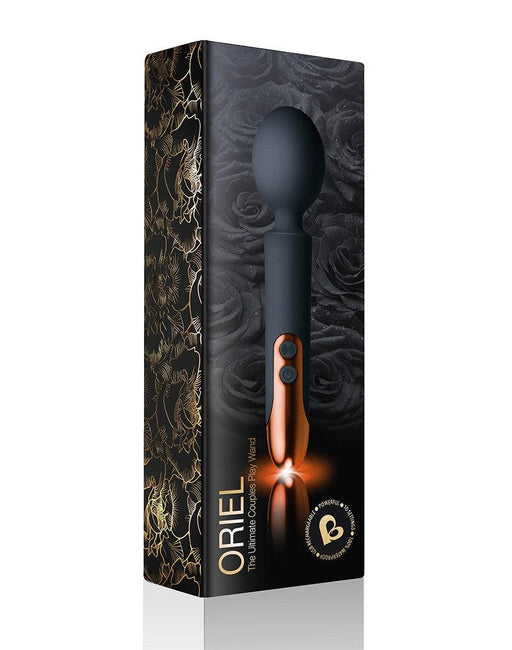 Rocks-off - Oriel - Mini Wand Vibrator - Zwart/koper-Laced-up.nl
