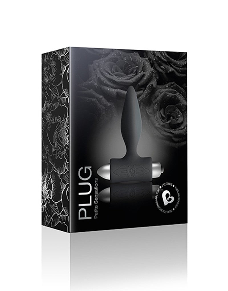 Rocks-off - Petite Sensations Vibrerende Buttplug - Zwart-Laced-up.nl