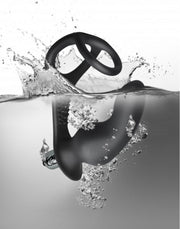 Rocks-off - RO-Zen Pro - Vibrerende Buttplug met Cockring - Zwart-Laced-up.nl