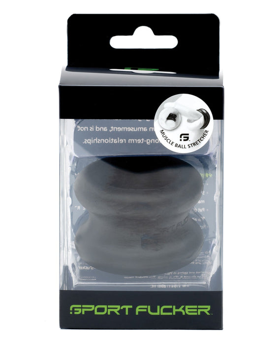 Sport Fucker - Muscle - Ball Stretcher - TPE - Zwart-Erotiekvoordeel.nl
