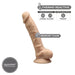 SILEXD - Realistische Dildo - Model 1 - 17,5 cm - Lichte Huidskleur-Erotiekvoordeel.nl