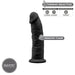 SILEXD - Thermoreactieve Realistische Dildo - Model 2 - 15 cm - Zwart-Erotiekvoordeel.nl