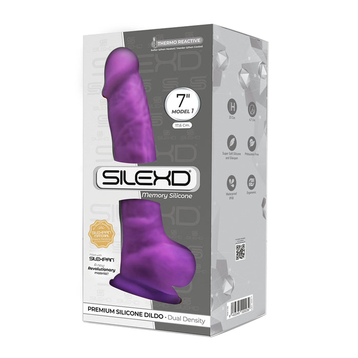 SILEXD - Realistische Dildo - Model 1 - 17,5 cm - Paars-Erotiekvoordeel.nl