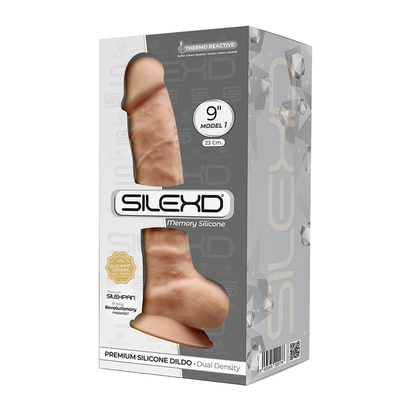 SILEXD - Realistische Dildo - Model 1 - 23 cm - Caramel-Erotiekvoordeel.nl