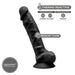 SILEXD - Realistische Dildo - Model 1 - 23 cm - Zwart-Erotiekvoordeel.nl
