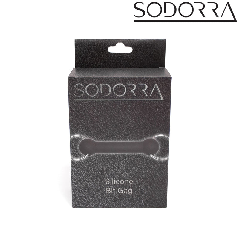 SODORRA - Siliconen Bit Gag - Zwart-Erotiekvoordeel.nl