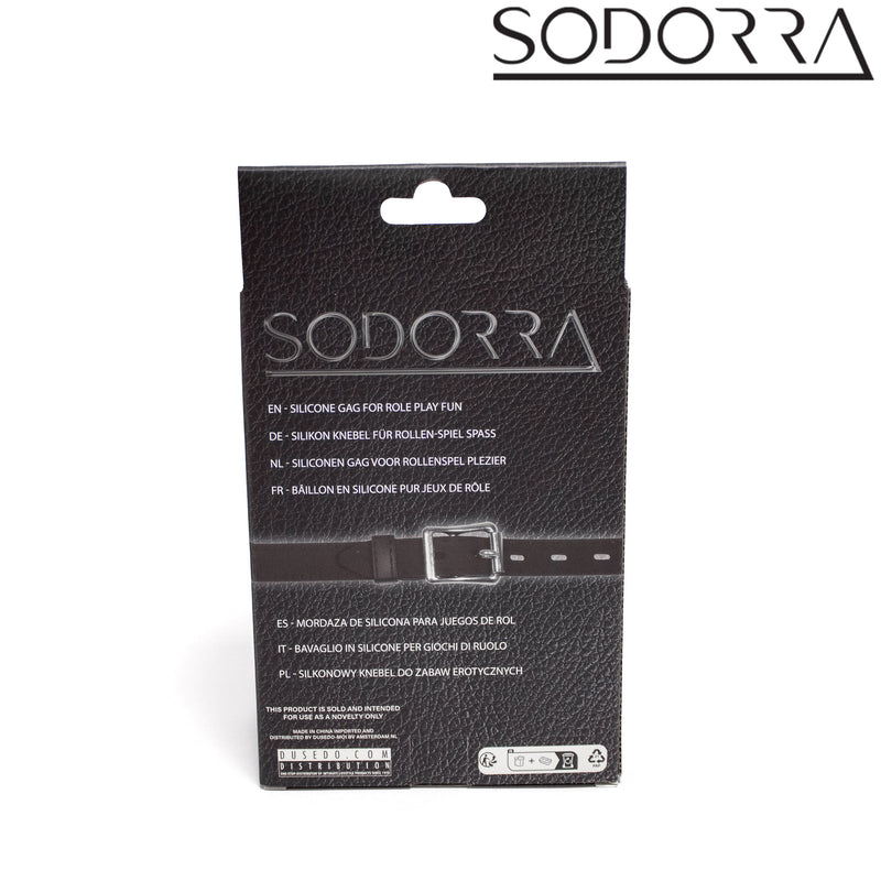 SODORRA - Siliconen Bit Gag - Zwart-Erotiekvoordeel.nl