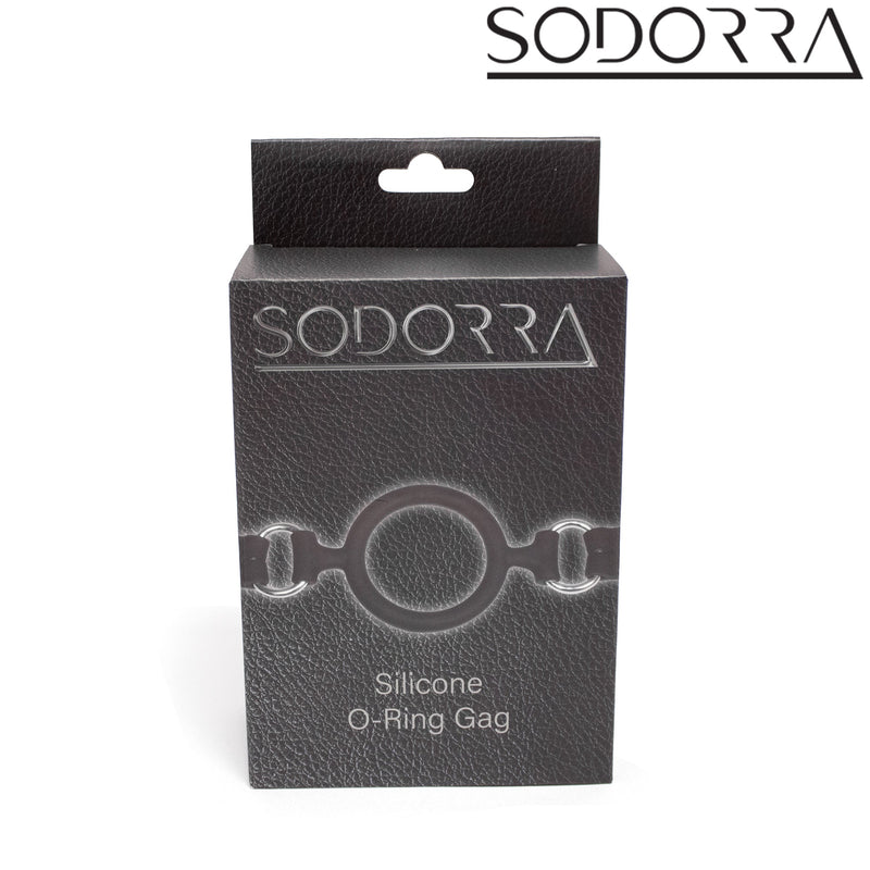 SODORRA - Siliconen O-Ring Gag - Zwart-Erotiekvoordeel.nl