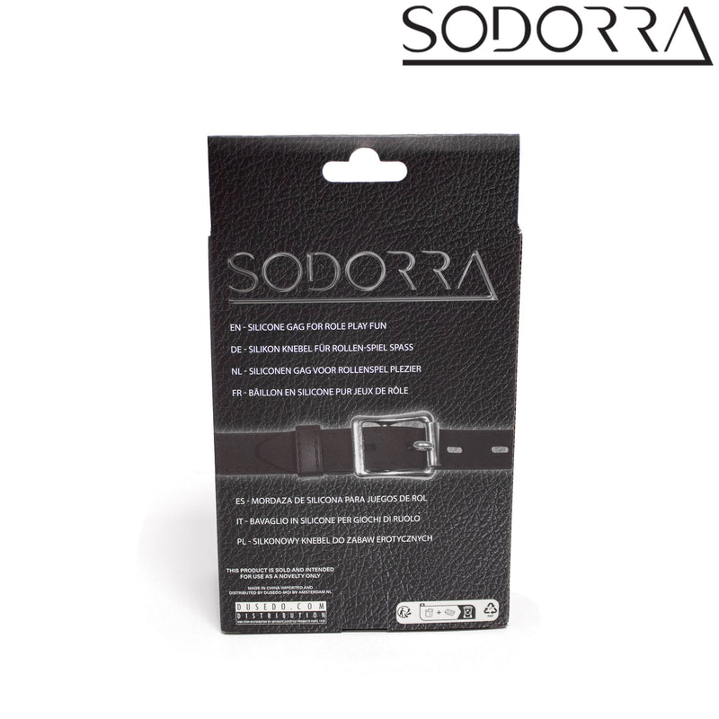 SODORRA - Siliconen O-Ring Gag - Zwart-Erotiekvoordeel.nl