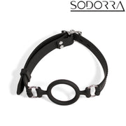 SODORRA - Siliconen O-Ring Gag - Zwart-Erotiekvoordeel.nl