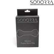 SODORRA - Siliconen Puppy Bone Gag - Zwart-Erotiekvoordeel.nl
