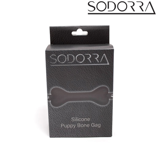 SODORRA - Siliconen Puppy Bone Gag - Zwart-Erotiekvoordeel.nl