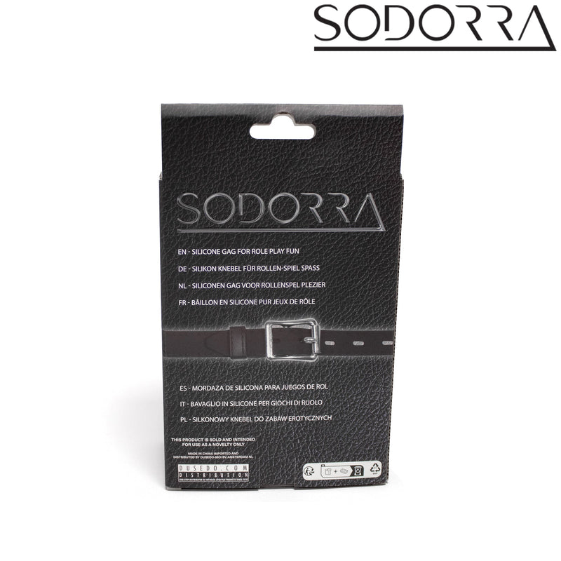 SODORRA - Siliconen Puppy Bone Gag - Zwart-Erotiekvoordeel.nl