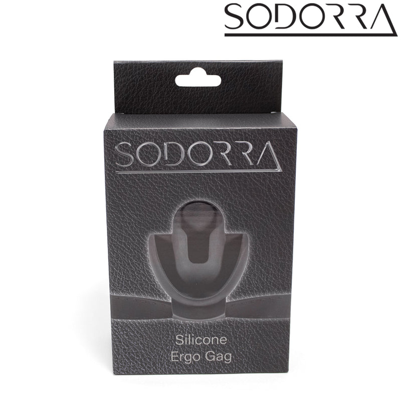 SODORRA - Siliconen Shut Up Ergo Gag - Zwart-Erotiekvoordeel.nl