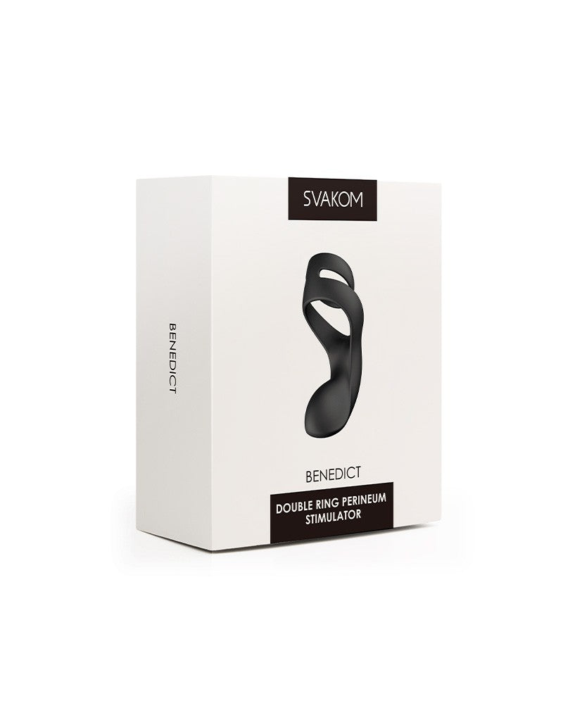 Svakom - Benedict - Vibrerende Perineum Stimulator - Zwart-Laced-up.nl