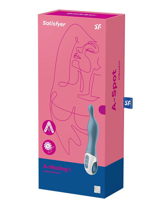 Satisfyer - A-mazing 1 - A-spot Vibrator - Blauw-Laced-up.nl