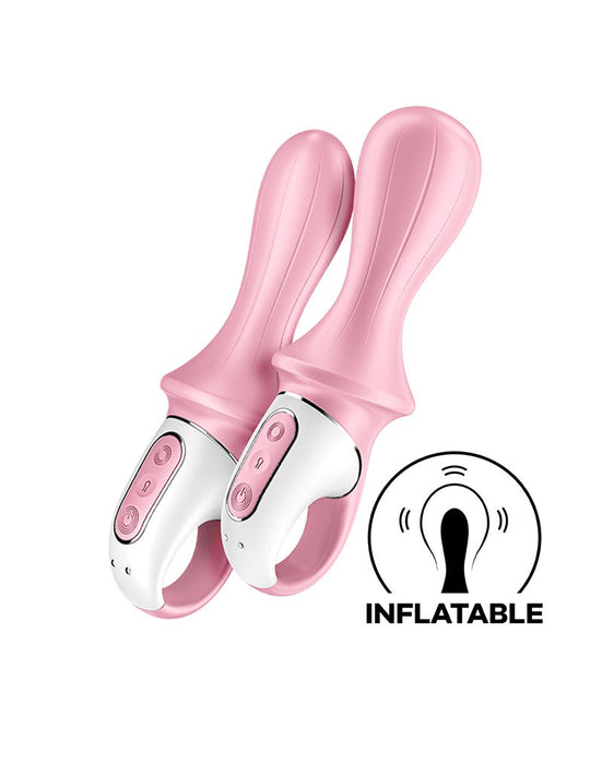 Satisfyer - Air Pump Booty 5+ - Opblaasbare Anaal Vibrator - Met App Control - Roze-Laced-up.nl