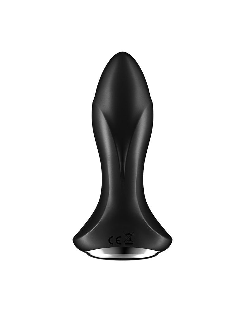 Satisfyer - Anaal Vibrator Met Roterende kralen En App Control Rotator Plug 1+ - Zwart-Laced-up.nl