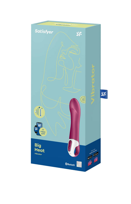 Satisfyer - Big Heat - Verwarmde G-spot Vibrator - Met App Control - Berry Rood-Laced-up.nl