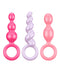 Satisfyer - Booty Call - Anaal Plugs - Set Van 3 - Roze/Lila/Fuchsia-Laced-up.nl