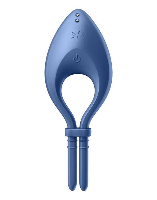 Satisfyer - Bull's Eye - Vibrerende Cockring Met App Control - Blauw-Laced-up.nl